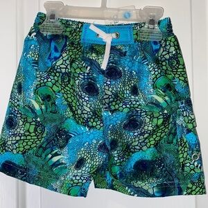 NWT Cabana Life | Swim Trunks Blue Green Baby Boys Size 18-24m
